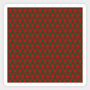 Spaceship Earth Geometric Pattern Christmas Magnet